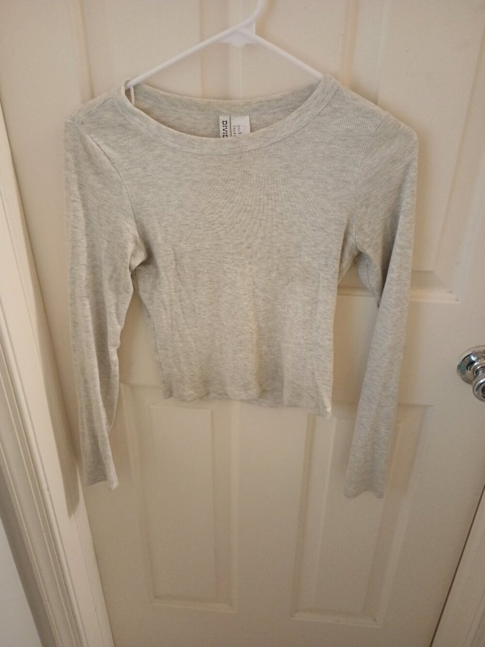 Divided XS Women's Long Sleeve Rib Knit Top
